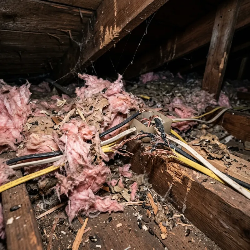 Technicians assessing a Huntingdale property for a large animal recovery